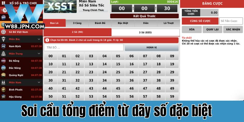 Soi cầu lô đề W88