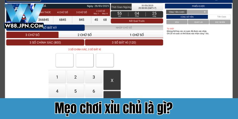 Xỉu chủ là gì? W88 